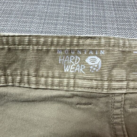Mountain Hardwear Pants Men 36x30 Corduroy Tan Stretch Outdoor Academia Gorpcore - Picture 2 of 12